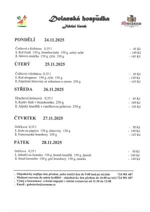 Jídelní lístek